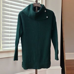 Dark green cowl neck sweater size M